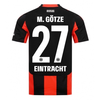 Billige Fotballdrakt Eintracht Frankfurt Mario Gotze #27 Replika Hjemmedrakt 2025-26 Kortermet